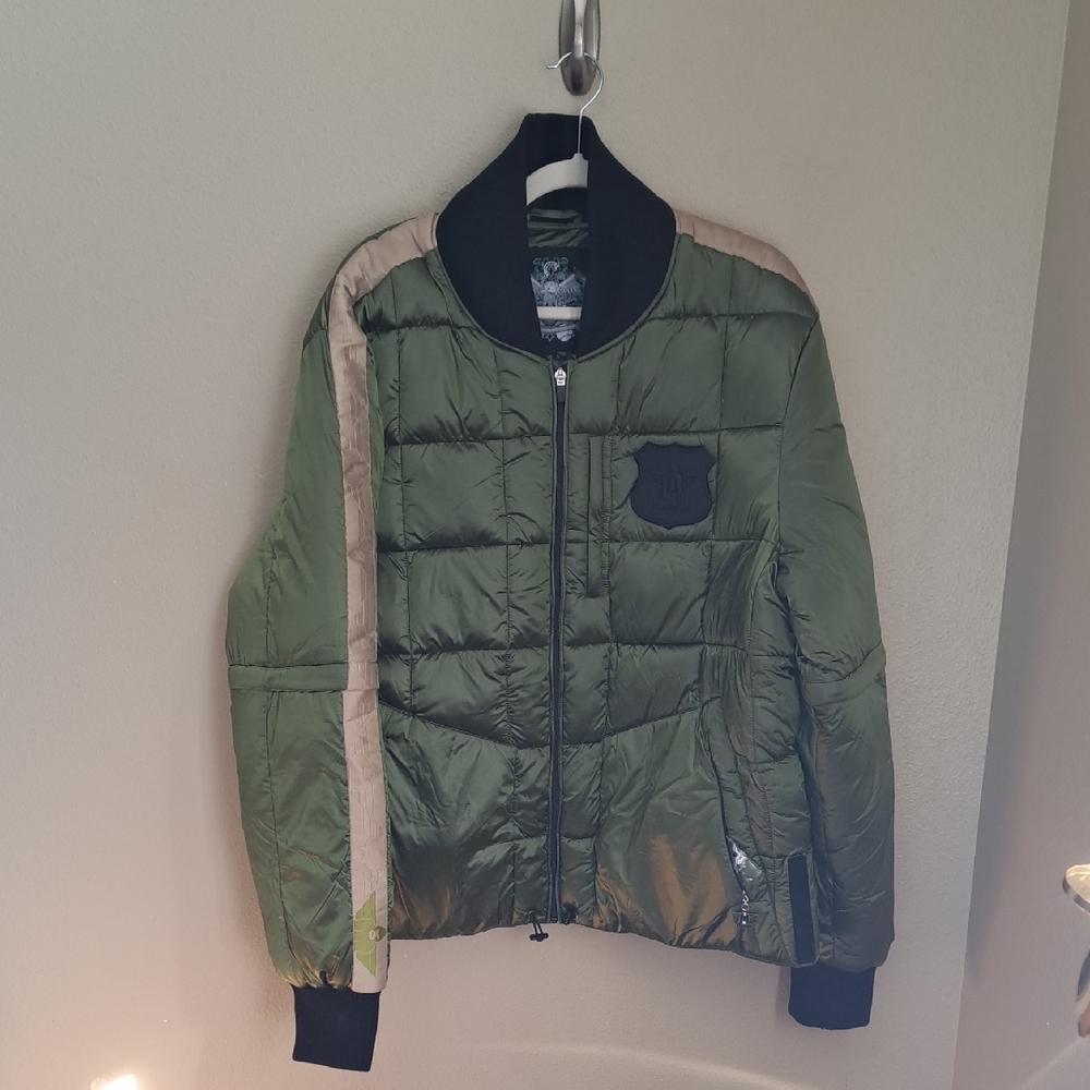 Eagor Green Flight Ball Bomber Jacket NWOT Size Xl